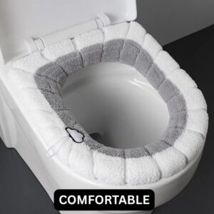 Winter Toilet Seat Cover, Soft Washable Toilet Mat, Bathroom Cushion - Image 9