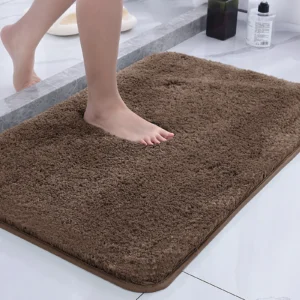 Super Absorbent Non-slip Bathroom Mat Plush Microfiber Quick Dry Washable Soft Bath Rug for Tub Balcony - Image 6