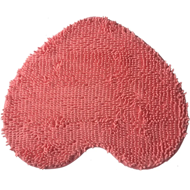 Chenille Heart Bathroom Floor Mats Home Bedroom Bathroom Entrance Non-slip Absorbent Foot Mat Luxury Bathroom Set Free Shipping - Image 5