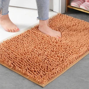 Chenille Bathroom Carpet Non Slip Bath Mat Soft and Comfortable Plush Living Room Door Bathroom Absorbent Foot Floor Matscarpet - Image 2