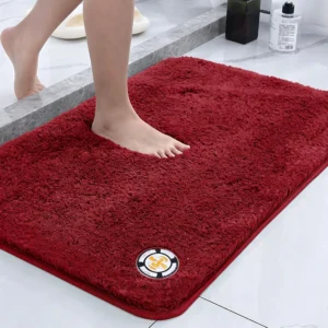 Super Absorbent Non-slip Bathroom Mat Plush Microfiber Quick Dry Washable Soft Bath Rug for Tub Balcony - Image 12