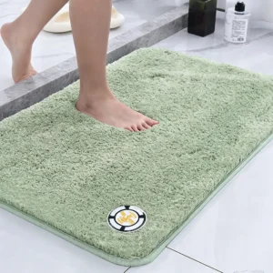 Super Absorbent Non-slip Bathroom Mat Plush Microfiber Quick Dry Washable Soft Bath Rug for Tub Balcony - Image 11
