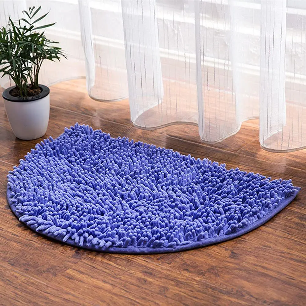 Bathroom Water Absorbent Pet Mat Bathtub Floor Carpet Shower Rug Bath Mat Chenille - Image 2