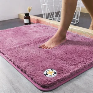 Super Absorbent Non-slip Bathroom Mat Plush Microfiber Quick Dry Washable Soft Bath Rug for Tub Balcony - Image 8
