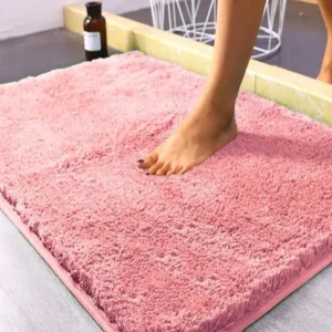 Super Absorbent Non-slip Bathroom Mat Plush Microfiber Quick Dry Washable Soft Bath Rug for Tub Balcony - Image 3