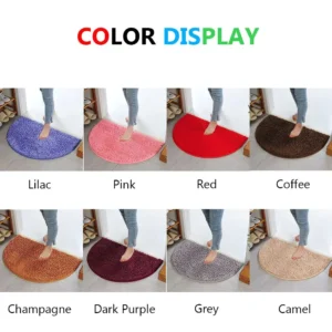 Bathroom Water Absorbent Pet Mat Bathtub Floor Carpet Shower Rug Bath Mat Chenille - Image 4