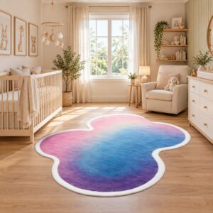 Irregular Shape Dopamine Rug - Fluffy Large Bedroom Carpet for Living Room, Plush Floor Mat - Image 3