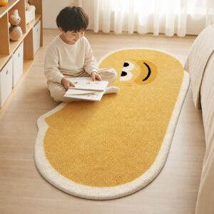 Modern Style Plush Area Rug - Thickened Bedroom Carpet for Living Room, Fluffy Bedside Floor Mat - image 1