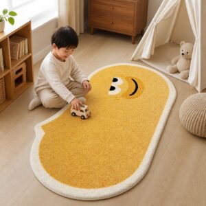 Modern Style Plush Area Rug - Thickened Bedroom Carpet for Living Room, Fluffy Bedside Floor Mat - image 3