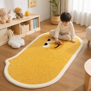 Modern Style Plush Area Rug - Thickened Bedroom Carpet for Living Room, Fluffy Bedside Floor Mat - image 6
